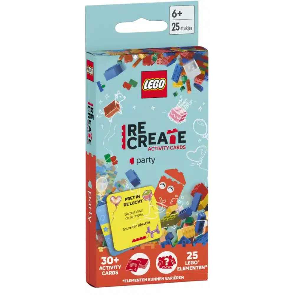 Lego recrea tarjetas de actividades: fiesta