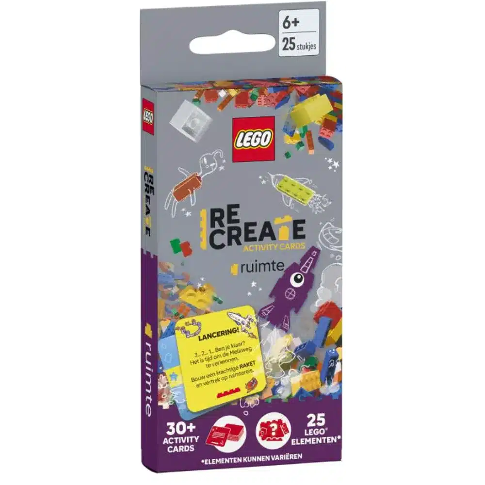 Lego recrea tarjetas de actividades: espacio