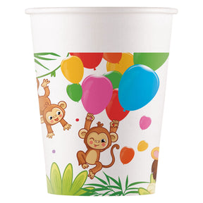 Globos Paper Cups FSC Jungle Globos, 8st.