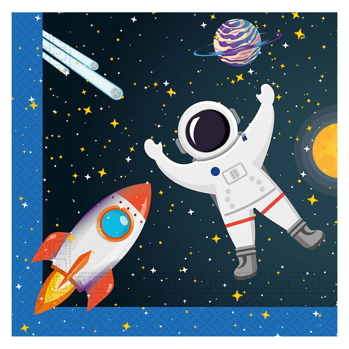 Napas de papel Globos Space Rocket FSC, 20st.