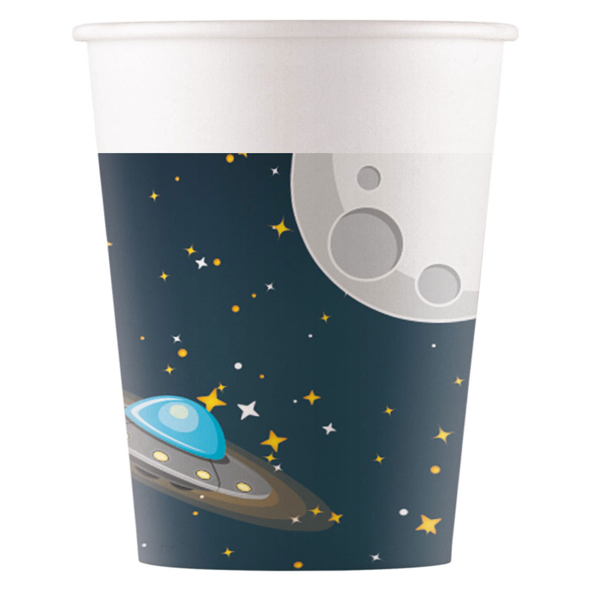 Vasos de papel globos fsc rocket space, 8 uds.