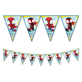 Globos bandera de papel linea fsc spidey, 3mtr.