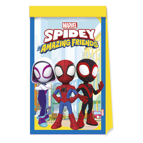 Bolsas de fiesta de papel Globos fsc spidey, 4 uds.