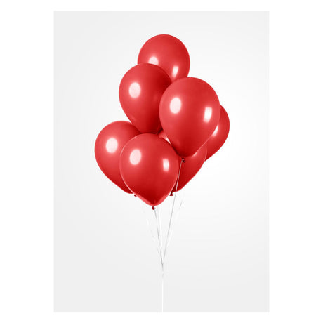Globos globos rojos 30 cm, 10º.