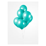 Globos globos turquesa, 30 cm, 10 °.