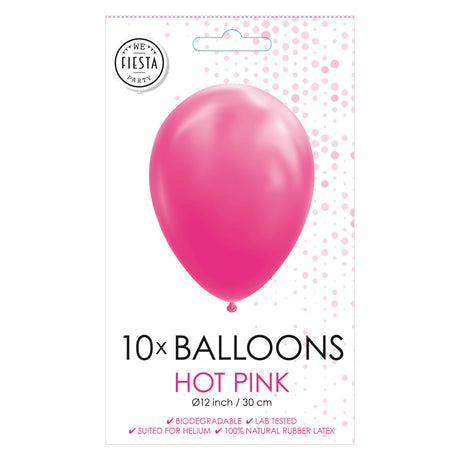 Globos globos rosa duro 30 cm, 10st.