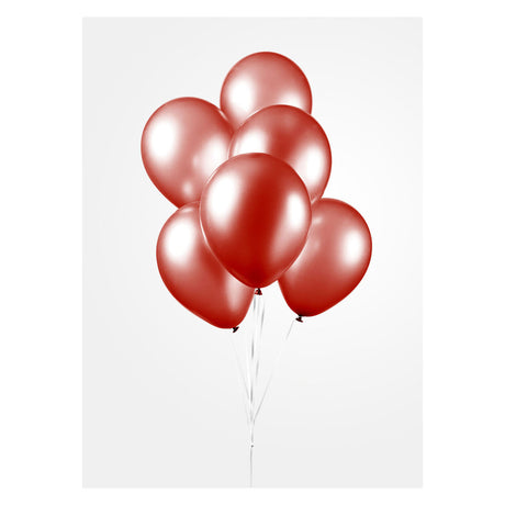 Globos globos perla rojo 30 cm, 10st.