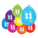 Globos de 2 lados impresos Figura 11, 8st.