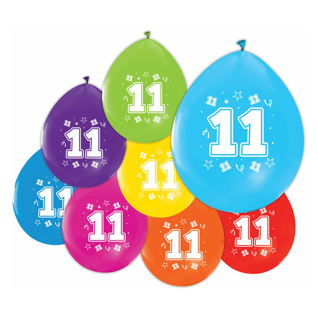 Globos de 2 lados impresos Figura 11, 8st.