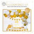 Globos set arco de globos dorado