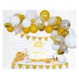 Globos set arco de globos dorado