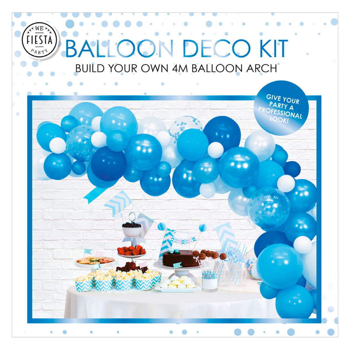 Globos set arco de globos azul