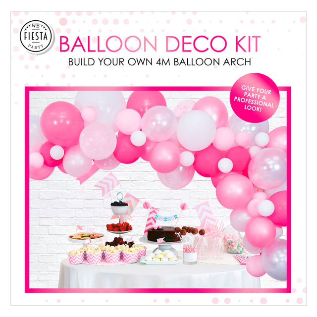 Globos set arco de globos rosa