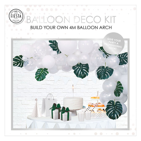 Globos set arco de globos blanco