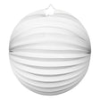 Linterna de papel de globos alrededor de blanco, 25 cm