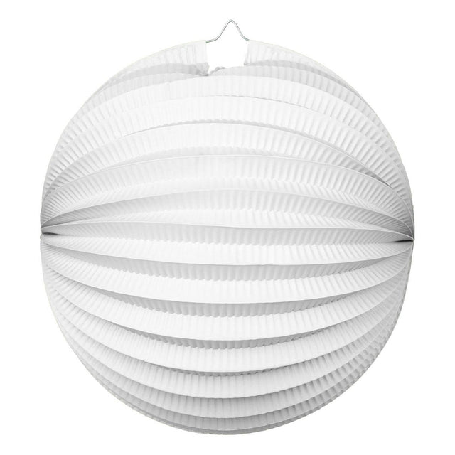 Linterna de papel de globos alrededor de blanco, 25 cm