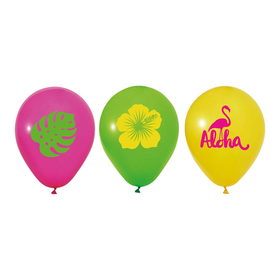 Globos globos aloha de 12 pulgadas - 6 uds.
