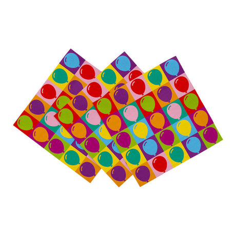 Servilletas de papel Globos 33x33cm pop party - 20uds.