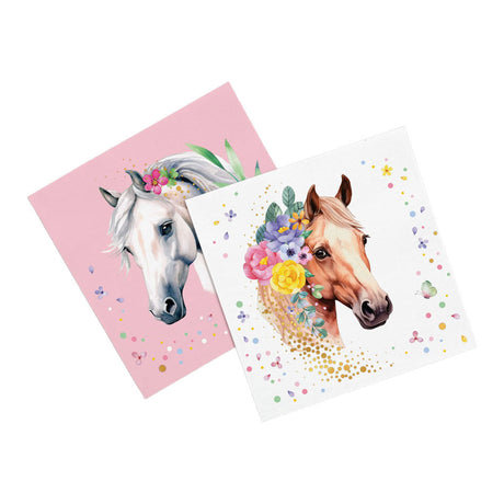 Servilletas de papel Globos 33x33cm caballos - 20 uds.