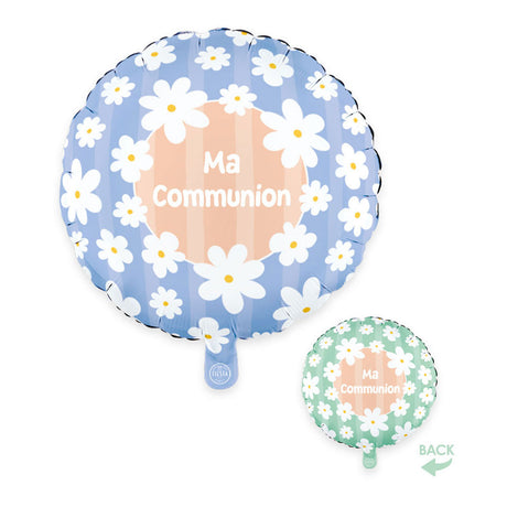 Globos globo foil 18 pulgadas redondo margaritas ma comunion