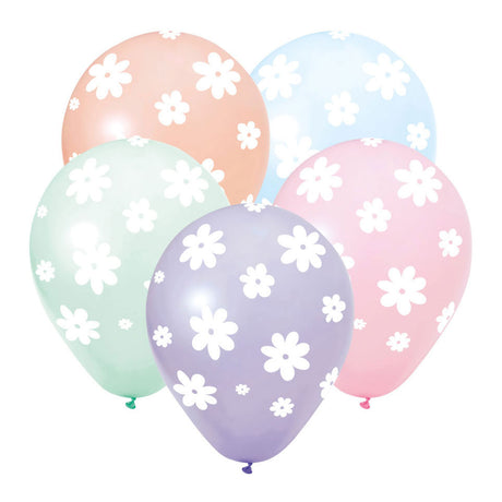 Globos globos margaritas de 12 pulgadas - 8 piezas