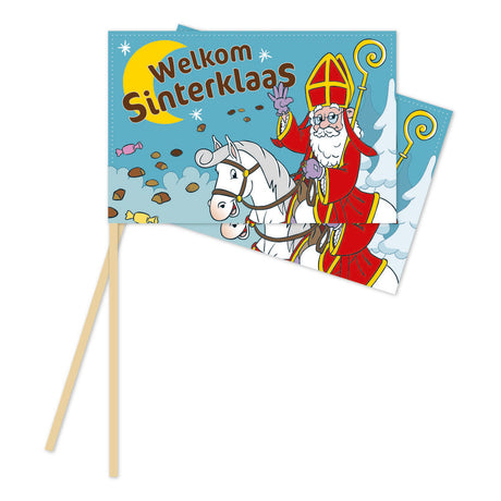 Banderas de papel Globos 20x30cm Sinterklaas - 10 uds.