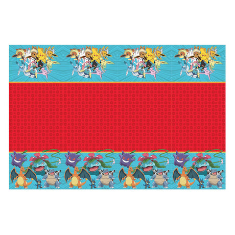 Mantel papel globos 120x180cm pokemon