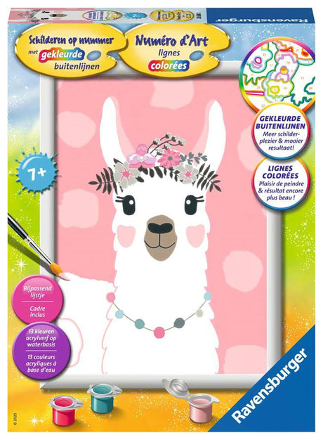 Pintura por números Ravensburger llama