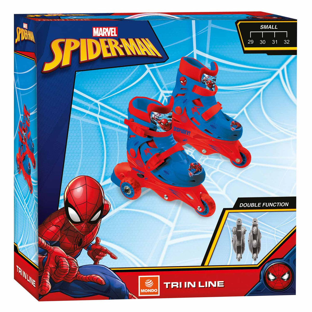Mondo Spiderman Rolschaatsen, Mt 29-32