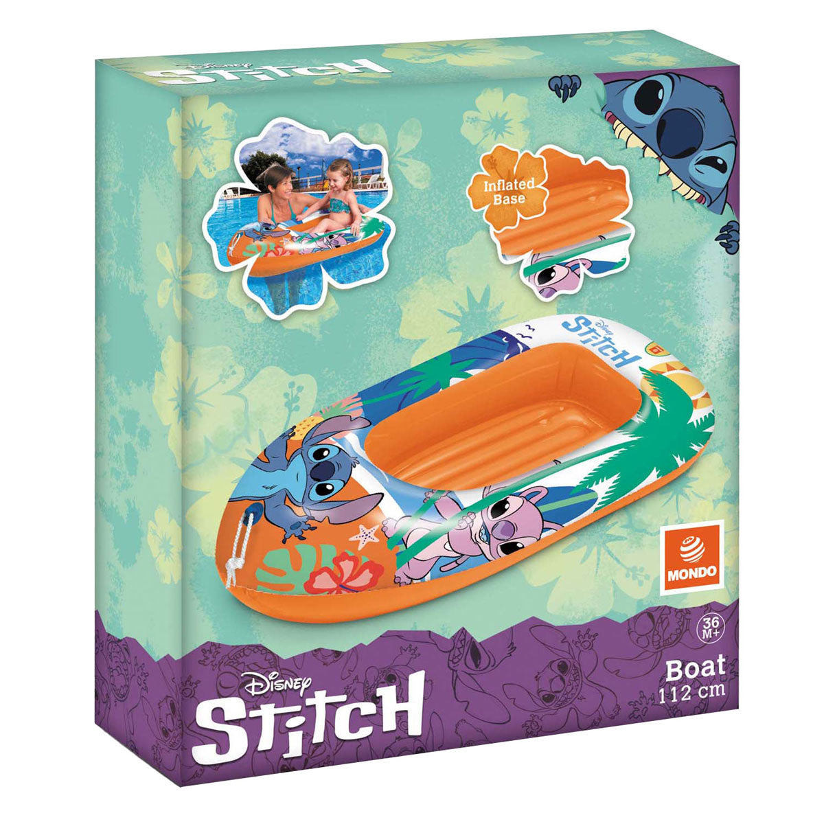Unice juguetes mondo embarcación hinchable stitch