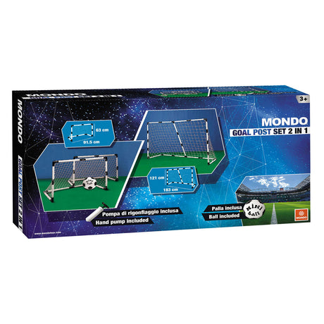 Portería de fútbol mondo básica 2 en 1 183 x 121 cm