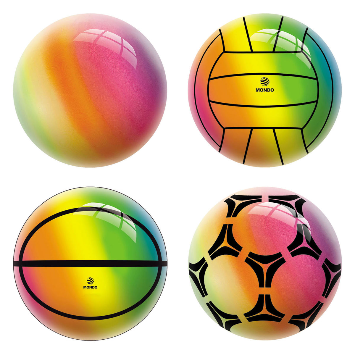 Mondo bola decorativa arcoíris - 14cm