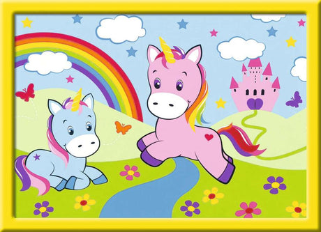Cuadro por números Ravensburger mundo unicornio