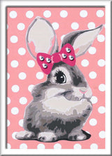 Ravensburger Pintura de creart en número - Conejo con brillos