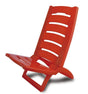 Silla de playa Adriatic plegable de plástico 80x38cm rojo