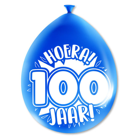 Globos numéricos Paperdreams - 100 años 8 piezas 30cm