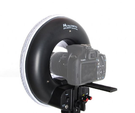 Lámpara anular LED bicolor Falcon Eyes regulable DVR-300DVC a 230V