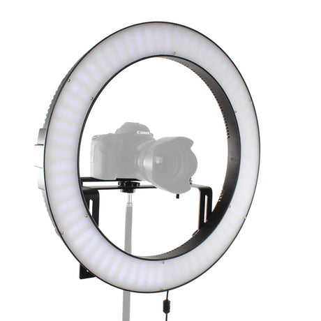Lámpara de anillo LED bicolor Falcon Eyes regulable DVR-512DVC en 230V