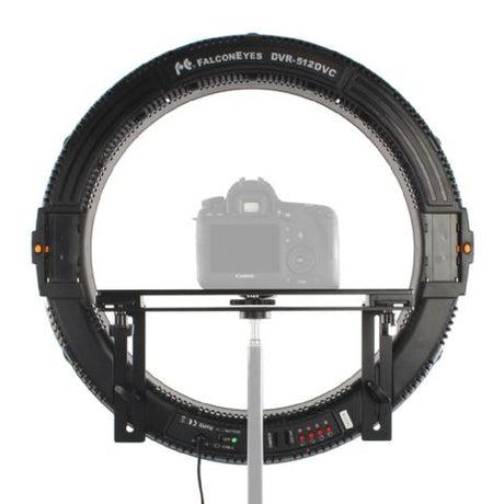 Lámpara de anillo LED bicolor Falcon Eyes regulable DVR-512DVC en 230V