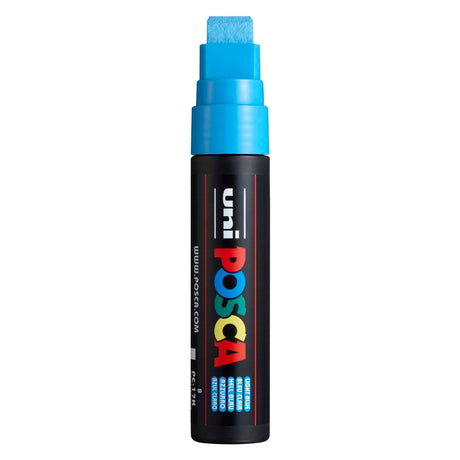 Marcador de pintura uni posca 17k azul claro - punta de bloque 15 mm