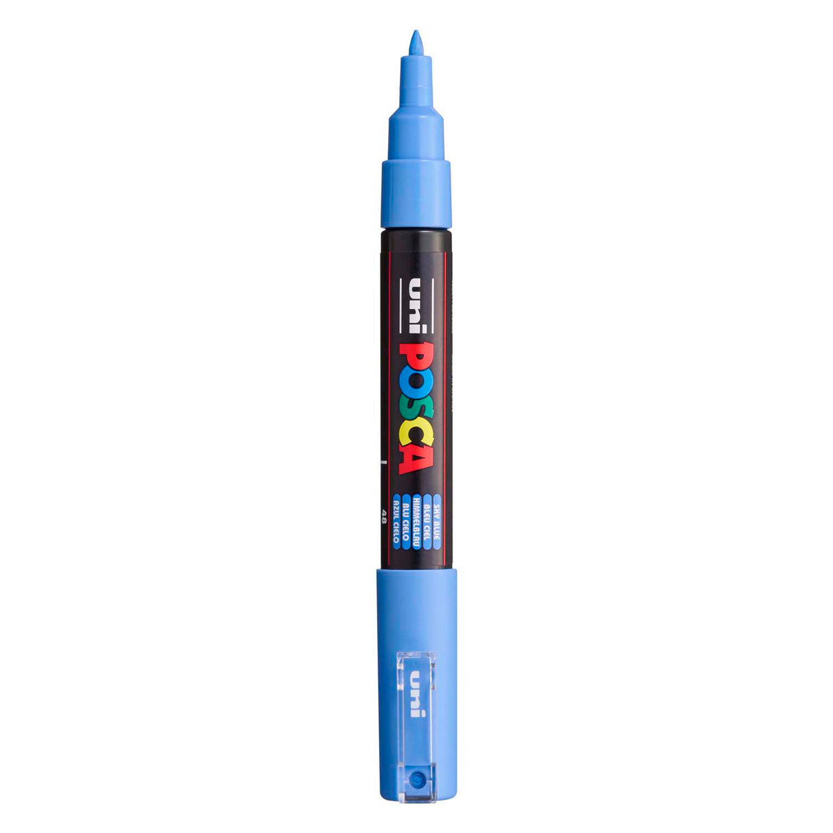 Rotulador uni posca paint 1mc azul cielo - punta cónica - 1 mm