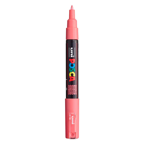 Rotulador uni posca paint 1mc coral - punta cónica - 1 mm