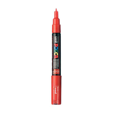Rotulador uni posca paint 1mc rojo - punta cónica - 1 mm