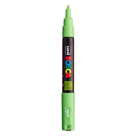 Rotulador uni posca paint 1mc verde manzana - punta cónica - 1 mm
