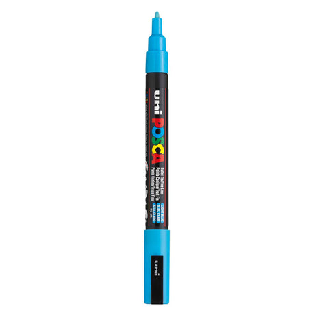 Rotulador acrílico uni posca pc3m azul claro - punta redonda hasta 1,3 mm
