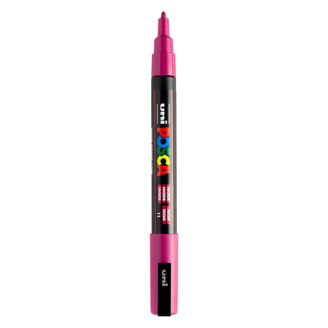 Rotulador acrílico uni posca pc3m fucsia - punta redonda hasta 1,3 mm