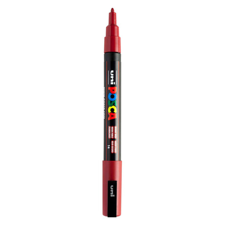 Rotulador Uni posca pc3m rojo oscuro - punta redonda hasta 1,3 mm