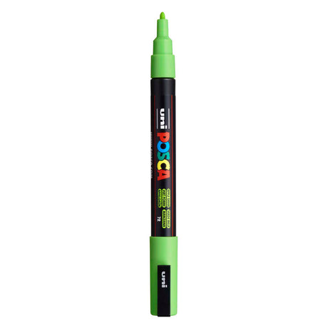 Rotulador de pintura Uni posca pc3m verde manzana - punta redonda hasta 1,3 mm
