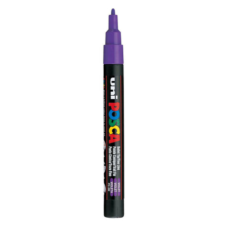 Uni posca posca uni pc3m marcador de pintura violeta - punta redonda hasta 1,3 mm
