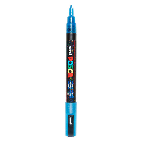 Rotulador Uni posca pc3m con purpurina azul oscuro - punta redonda hasta 1,3 mm